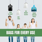 Plasticplace 64-65 Gallon Recycling Trash Bags - Image 6