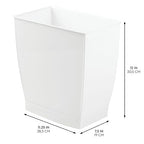 iDesign Small Rectangular Bathroom Trash Cans - Image 3