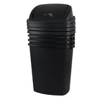 10 Gallon / 40 L Swing Lid Kitchen Trash Can, Classroom Garbage Bins, Plastic - Image 7