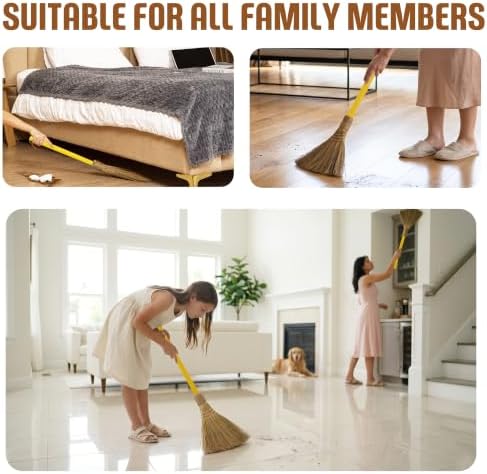 Vietnamese Straw Broom, Natural Sweeping Whisk Broom