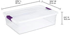 Sterilite 24-Pack ClearView Latch Box, Stackable Storage Organizer Bins - Image 3