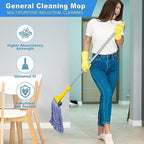 Pack of 6 Heavy Duty Commercial Looped End Cotton Mop, String Cotton Mop Refill - Image 3