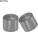 uxcell 20pcs Rubber End Caps 35mm ID Vinyl Cap Cover Screw Protectors Dark Grey - Image 2