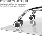 Kuyal Clear Chair mat for Hardwood Floor 51 x 63 inches Transparent Floor Mats - Image 4