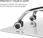 Kuyal Clear Chair mat for Hardwood Floor 36 x 55 inches Transparent Floor Mats - Image 5