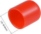 uxcell 20pcs Rubber End Caps 18mm ID Vinyl Round Tube Bolt Cap Cover Thread - Image 3
