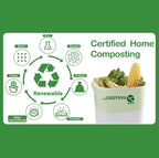 100% Compostable Trash Bags 13 Gallon Tall Kitchen, 0.9 Mil, Kitchen Compost - Image 2