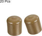 uxcell 20pcs Rubber End Caps 32mm ID Vinyl PVC Round Tube Bolt Cap Cover Screw - Image 2