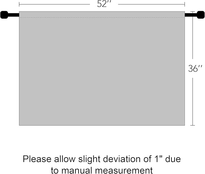 RYB HOME Room Darkening Short Curtains - Image 9