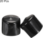 uxcell 20pcs Rubber End Caps 34mm ID Vinyl PVC Round Tube Bolt Cap Cover Screw - Image 2