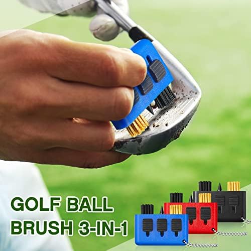 Nuanchu 10 Pcs Pocket Golf Club Brush 3 in 1 - Image 2