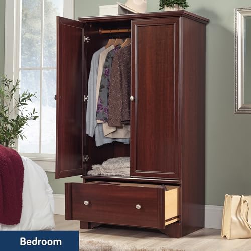 Sauder Palladia Armoire, Select Cherry finish