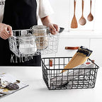 Kitchen Wire Baskets Farmhouse Decor Metal Food Storage Organizer, Household - Image 5