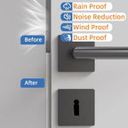 Wedge-Shape Window Weather Stripping Door Frame Seal Strip 3Pcs×196" Brown - Image 5
