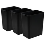 3-Pack 4.5 Gallon Plastic Small Trash Can Wastebasket by Bblina