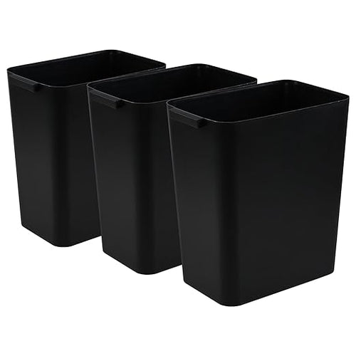 3-Pack 4.5 Gallon Plastic Small Trash Can Wastebasket by Bblina