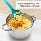 OTOTO Papa Nessie Pasta Server, Spaghetti Spoon - Food Grade & BPA Free Pasta Spoon Server - Dishwasher Safe & Heat Resistant Spaghetti Server, Pasta Fork 11.22x3.35x2.17 in