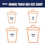 Plasticplace 55-60 gallon Trash Bags │ 1.2 Mil │ Orange Heavy Duty Garbage Can - Image 8