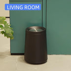 Household Swing Black Bathroom Trash Can，Brushed Stainless Steel，10 L/3 - Image 7