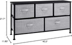 Amazon Basics Extra Wide Fabric 5-Drawer Storage Organizer Unit - Image 3