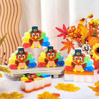AnyDesign 6Pcs Thanksgiving Kitchen Sponge Funny Cartoon Turkey Shaped Dish Washing Sponge Fall Turkey Dual Sided Non Scratch Scrubber for Autumn Home Kitchen Household Supplies - Image 7