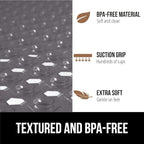 GORILLA GRIP Patented Square Shower Stall Mat, Small Bathtub Floor Mats - Image 5