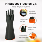 Heavy Latex Chemical Resistant Gloves - Image 8