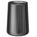 10 L/2.6Gallen, Swing Lid Trash Can, Brushed Stainless Steel Garbage Can by LEASYLIFE