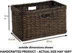 The Basket Lady Tall Rectangular Wicker Storage Basket, 20 in L x 13 in W x 11 - Image 7