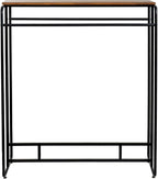 MyGift Dual Clothing Rack, Commercial Urban Black Metal Freestanding Large - Image 7
