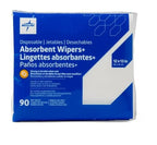 Medline Absorbent Wipers+ Disposable Heavy Duty Dry Wipes, Use Wet or Dry - Image 3