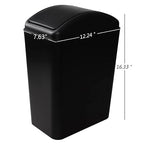 4.5 Gallon Swing Top Trash Bin, Plastic Garbage Can - Image 3