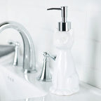 Allure Home Creation Cat 3-Piece Ceramic Toilet Brush Holder & Soap Dispenser - Image 7