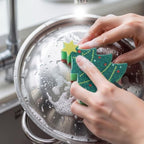 SiliFine 12 Pack Christmas Tree Kitchen Sponges Bulk Scrub Sponge