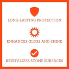TriNova Granite Sealer & Protectant 18 oz & Gallon Refill Bundle - Image 2