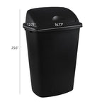 13 Gallon / 50 L Swing Lid Tall Kitchen Trash Can, Restaurants, Office Garbage - Image 2