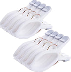 8 Pack Beach Towel Clips for Beach Chairs White Jumbo Size Towel Clamps Lounge by Foshine
