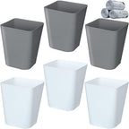 Eccliy 6 Pack Plastic Trash Can by Eccliy
