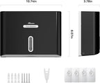 Paper Towel Dispenser Wall Mount, Adhesive No Drilling Multifold Trifold C Fold - Image 8