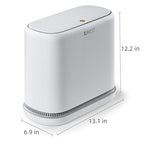 funest Bathroom Trash Can, 3.3 Gallon Slim Trash Can - Image 8
