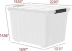 70 Quart Large Clear Storage Bins, Plastic Storage Box - Image 2