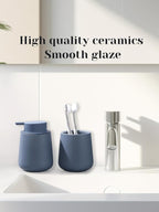 INGOFIN Ceramic Lotion Dispenser - 12oz Refillable Liquid Hand Soap Dispenser - Image 7