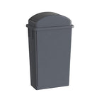 23 Gallon Gray Slim Jim Trash Can by Krollen+Industrial