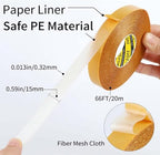 Double Sided Tape Heavy Duty, 0.59" x 66FT, Universal High Tack Strong Wall - Image 2