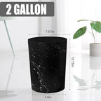 Feisco Small Trash Can for Bathroom, 2 Gallon Trash Can Trash Bin Wastebasket - Image 2