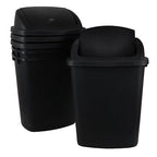 10 Gallon Black Swing Top Trash Cans by DynkoNA