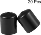 uxcell 20pcs Rubber End Caps 30mm ID Vinyl Round Tube Bolt Cap Cover Thread - Image 2