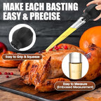 SCHVUBENR Large Turkey Baster with Cleaning Brush - Premium Baster Tool for Cooking - Easy to Use & Clean - Powerful Bulb Baster Syringe - Dishwasher Safe - Thanksgiving, Christmas Essentials - Black - Image 4