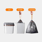 JOYBOS 4 Gallon Drawstring Garbage Bags Wastebasket Bin Liners - Image 2
