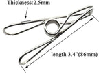 HAHIYO Clothespins Chip Clips All Metal Stainless Steel No Rust Stains Strong - Image 2